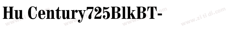Hu Century725BlkBT字体转换